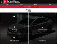 Tablet Screenshot of bentonnissan.com